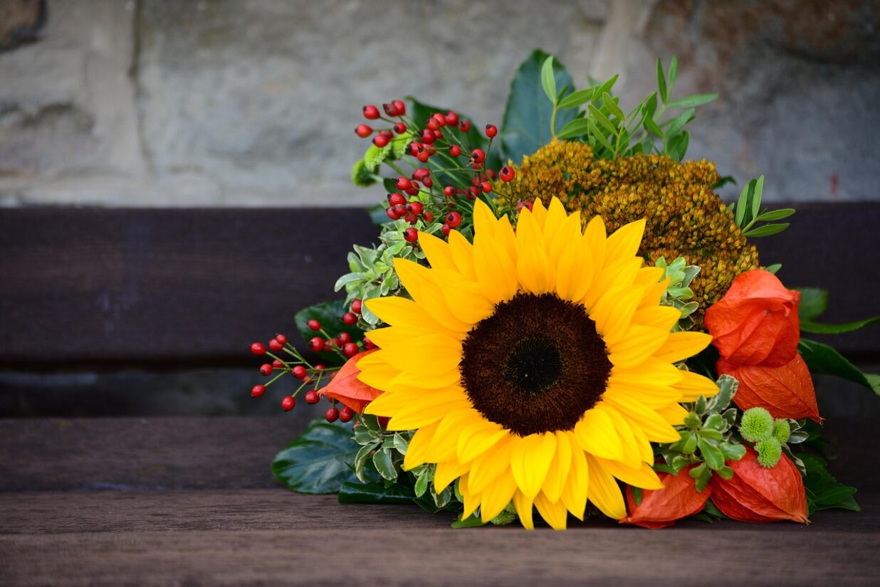 Bouquet floral fait main