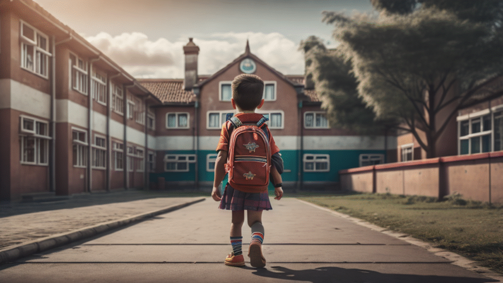 enfant qui va à l'ecole